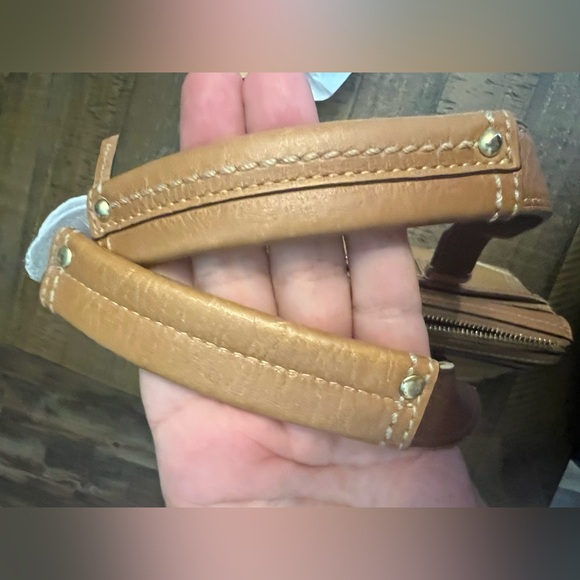 Coach Tan and Brown Leather Shoulder Bag with Turnlock Closure - Picture 13 of 13